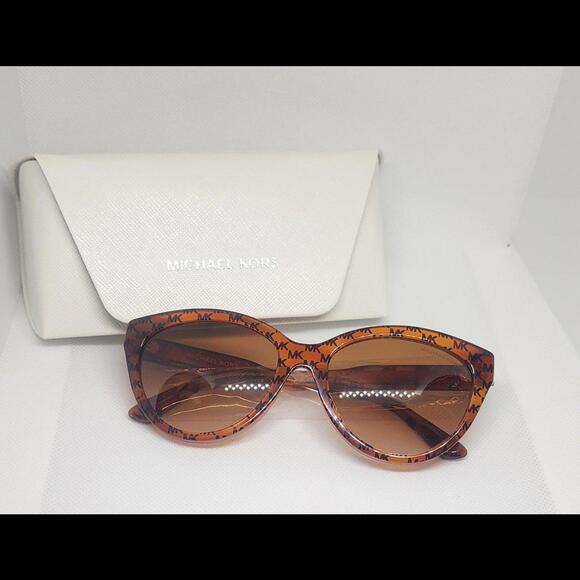 Michael Kors Women's Makena 55mm Amber Heritage Sunglasses - Picture 1 of 5